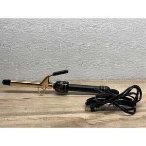 Intertek Hot Shot Tools 24K Gold Curing Iron  3/4" Gold Barrel & Black Handlel